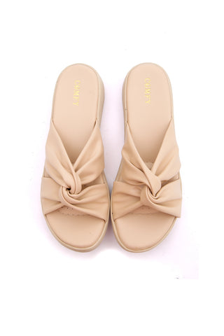 Women Cream Comfortable Slipper