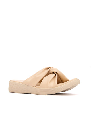 Women Cream Comfortable Slipper