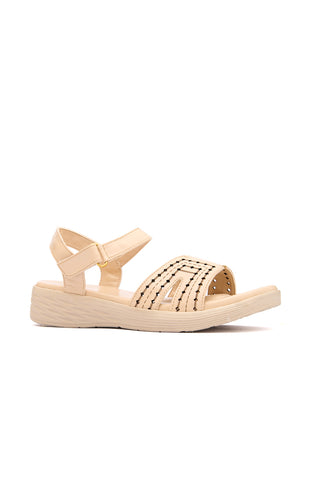 Women Cream Comfortable Sandal