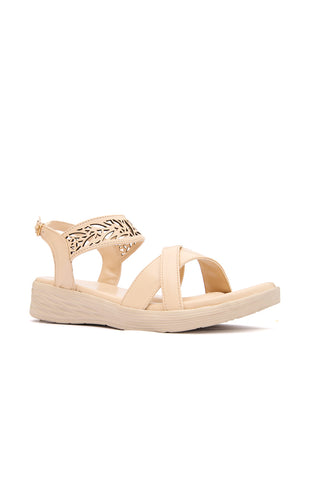 Women Cream Comfortable Sandal