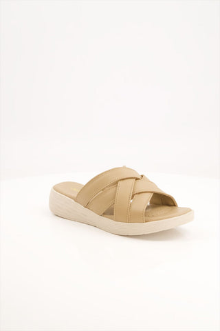 WOMEN MEDICATED BEIGE SLIPPER