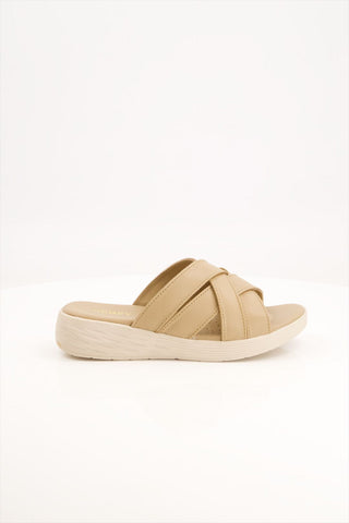 WOMEN MEDICATED BEIGE SLIPPER