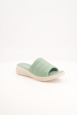 Women Sheep Leather Mint Slipper