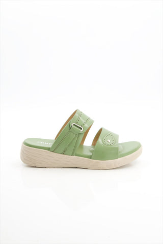 Women Olive Green Comfortable Slipper