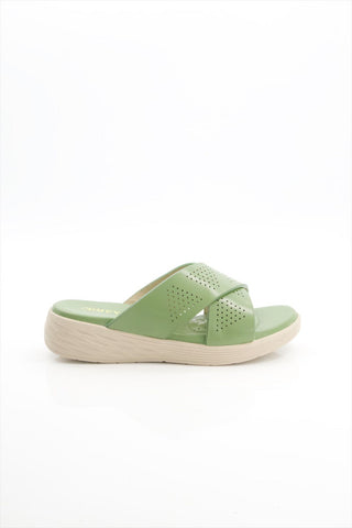 Women Olive Green Comfortable Slipper