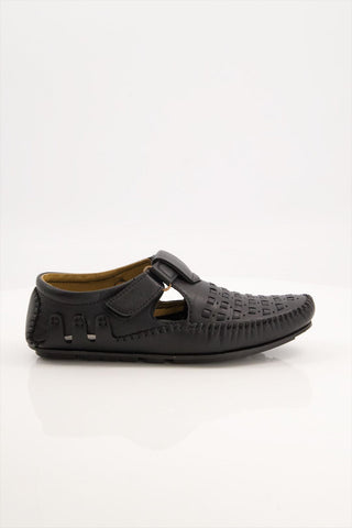 Men Driving Sandal Black