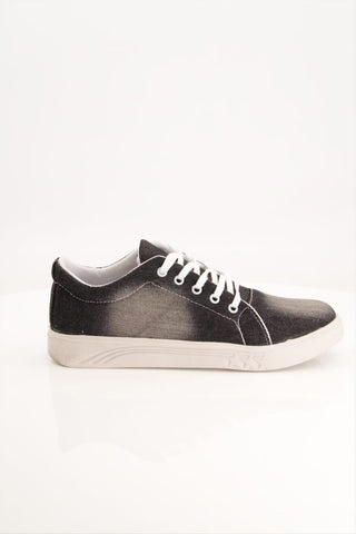 Men black jeans sneakers