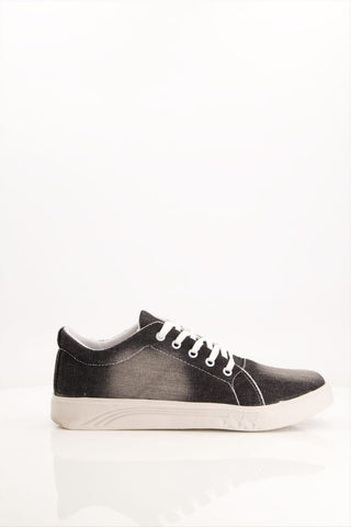 Men black jeans sneakers