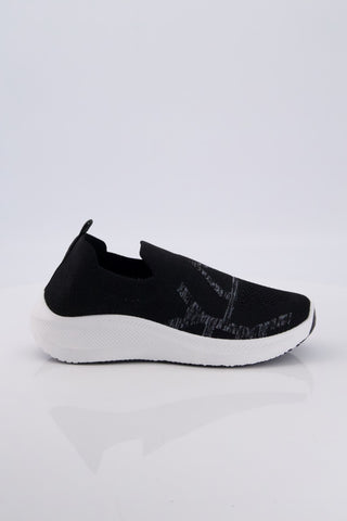 Black PVC Luxury Skecher Slip on