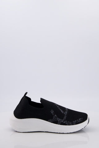 Black PVC Luxury Skecher Slip on