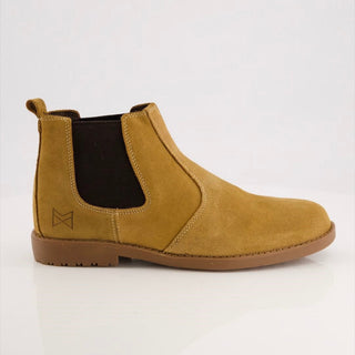 Camel Suede Chelsea Boots