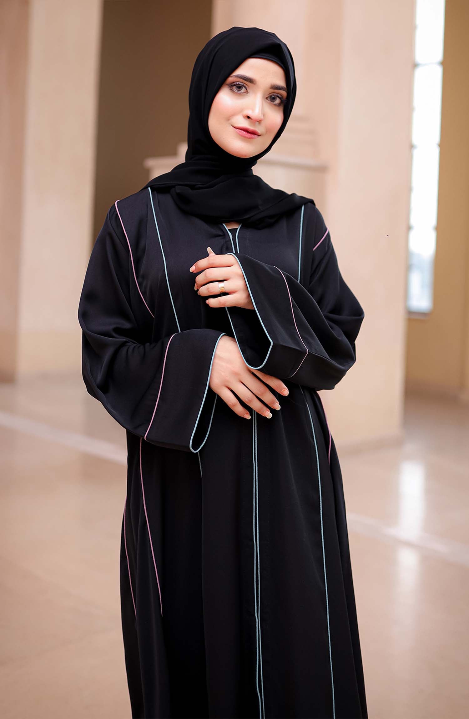 Casual Black Abaya