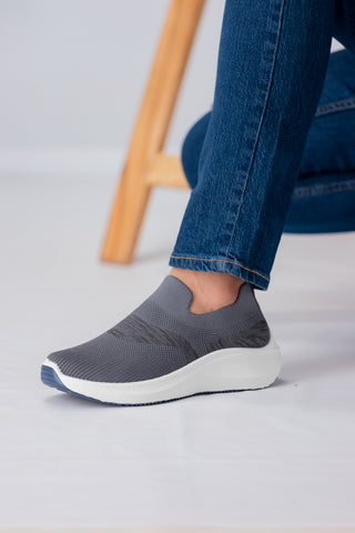 Skecher Slip on Grey