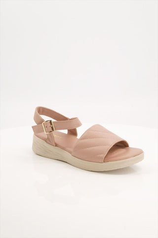 Women Sheep Leather  Pink Sandal