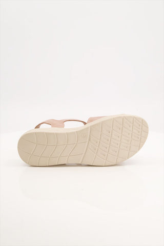 Women Sheep Leather  Pink Sandal