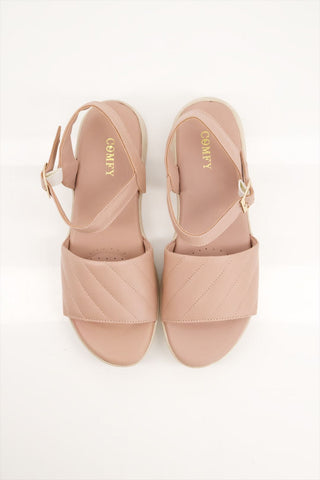 Women Sheep Leather  Pink Sandal