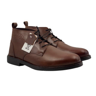 MEARS LEATHER CHUKKA BOOTS BROWN GOOD