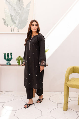 Women Trendy Embroidered 2pc Set