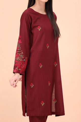 MAROON Women Trendy Embroidered 2PC set