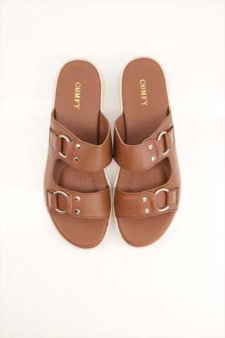 WOMEN MEDICATED BROWN SLIPPER