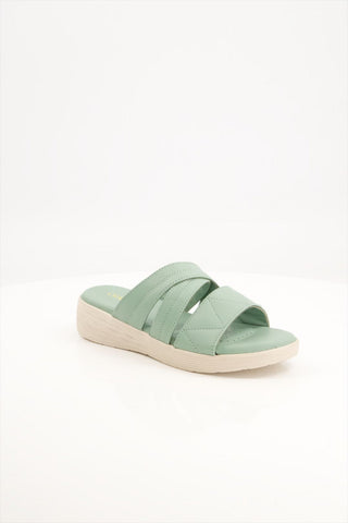 Women Medicated Mint Sheep Leather Slipper