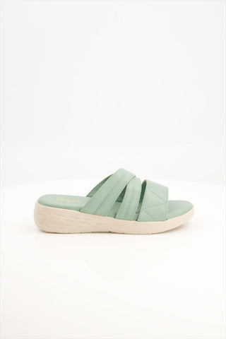 Women Medicated Mint Sheep Leather Slipper