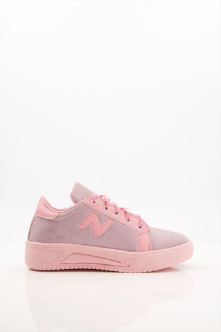 Women glitter pink sneakers